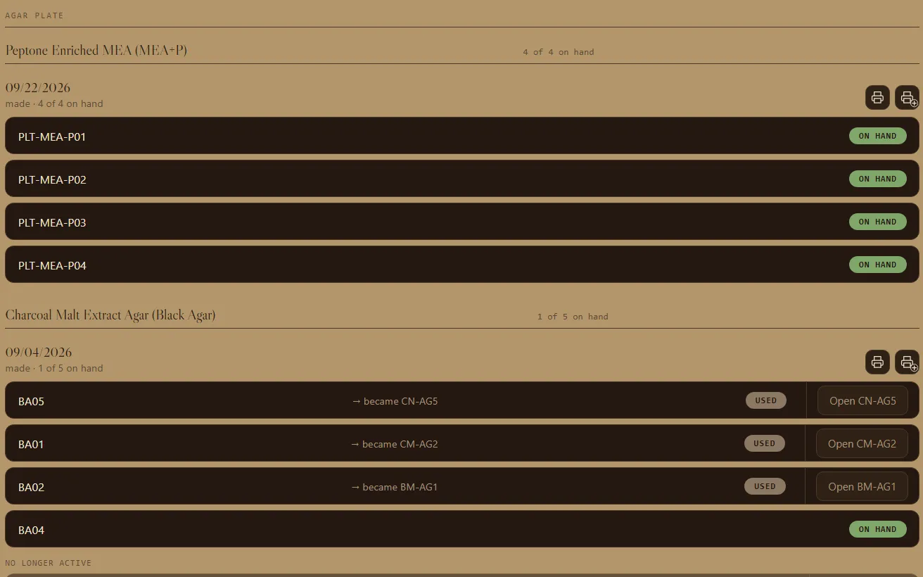SporeDesk stock screen